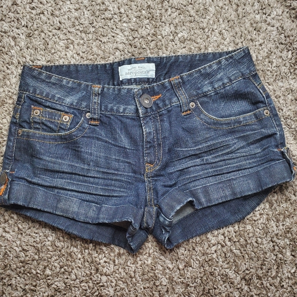 Aeropostale Women's 5/6 Jean Shorts